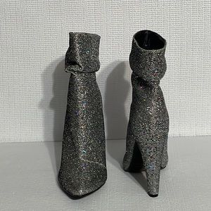 Yoky, sparkle/ glitter, silver booties.